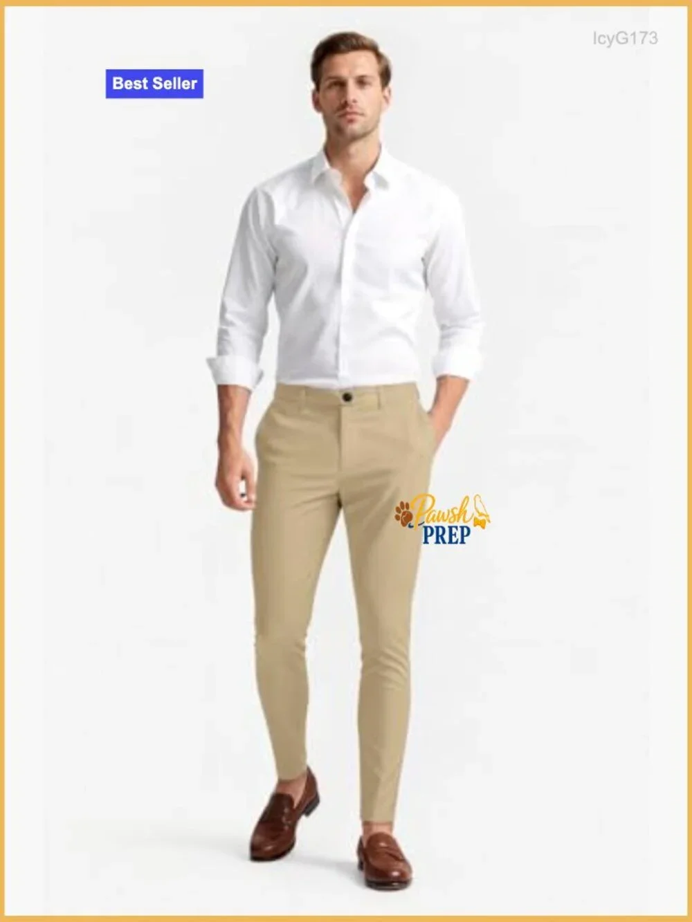Slim Fit Stretch Chino Pants Dress Pants for Work Casual Wear
